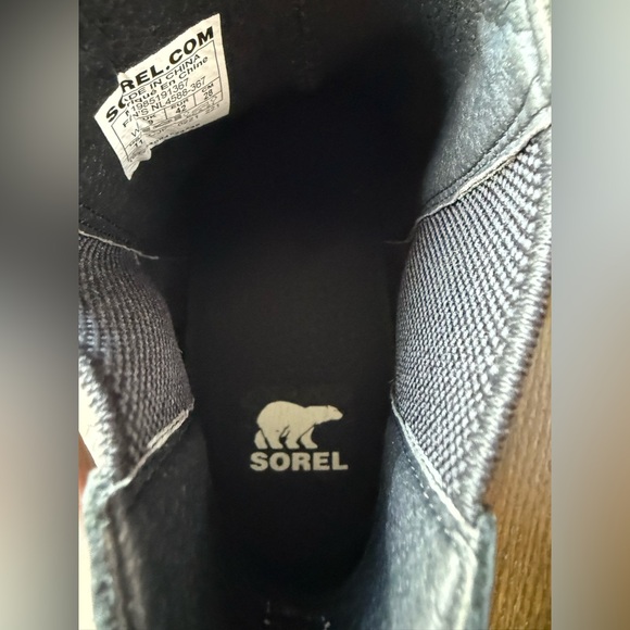 NWT Sorel Women's Joan of Arctic Wedge III Chelsea Bootie Dark Moss Sage Size 11 - Picture 8 of 9